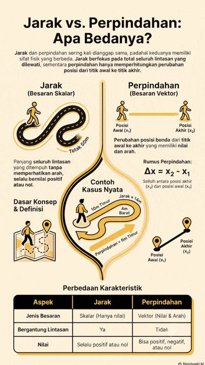 Jarak dan Perpindahan